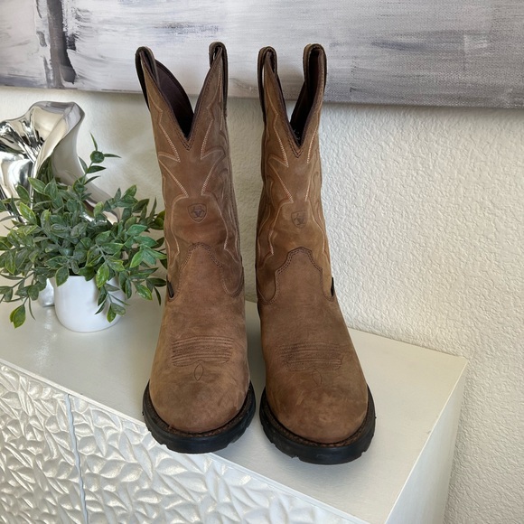 Ariat Men’s Ironside H20 Work Boots - Western - Picture 3 of 11